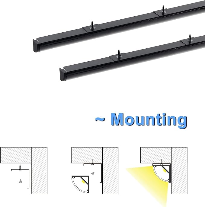 VST 20pack 3.3 ft LED Channel, V Shape Led Diffuser Channel, LED Aluminum