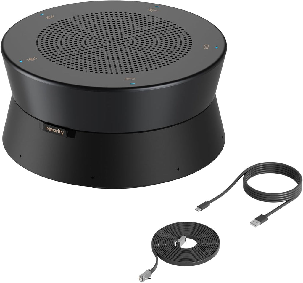 Nearity A21S Zoom Certified Conference Speaker and Microphone, Speakerphone w/8