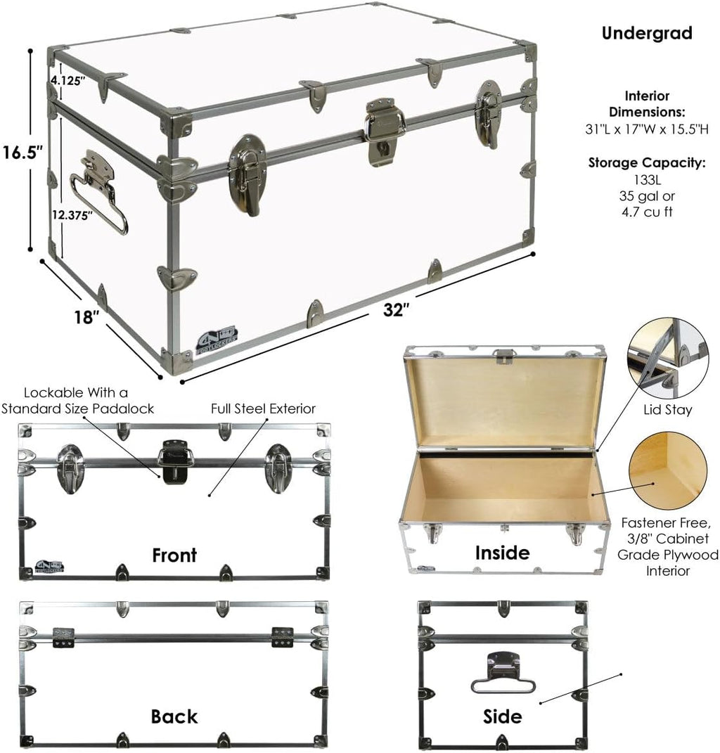 c&n footlockers - large undergrad storage trunk shown in use