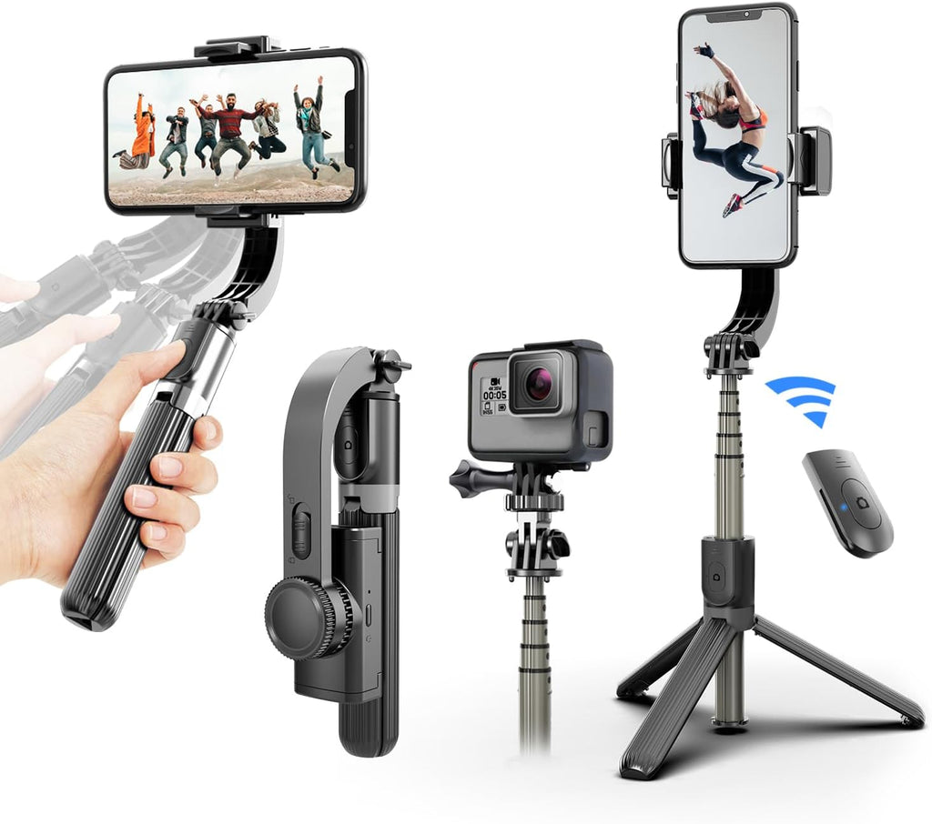 Gimbal Stabilizer for Smartphone ，with Retractable Selfie Stick and