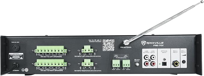 Rockville PRE-70V 8-Zone Stereo Preamp Mixer
