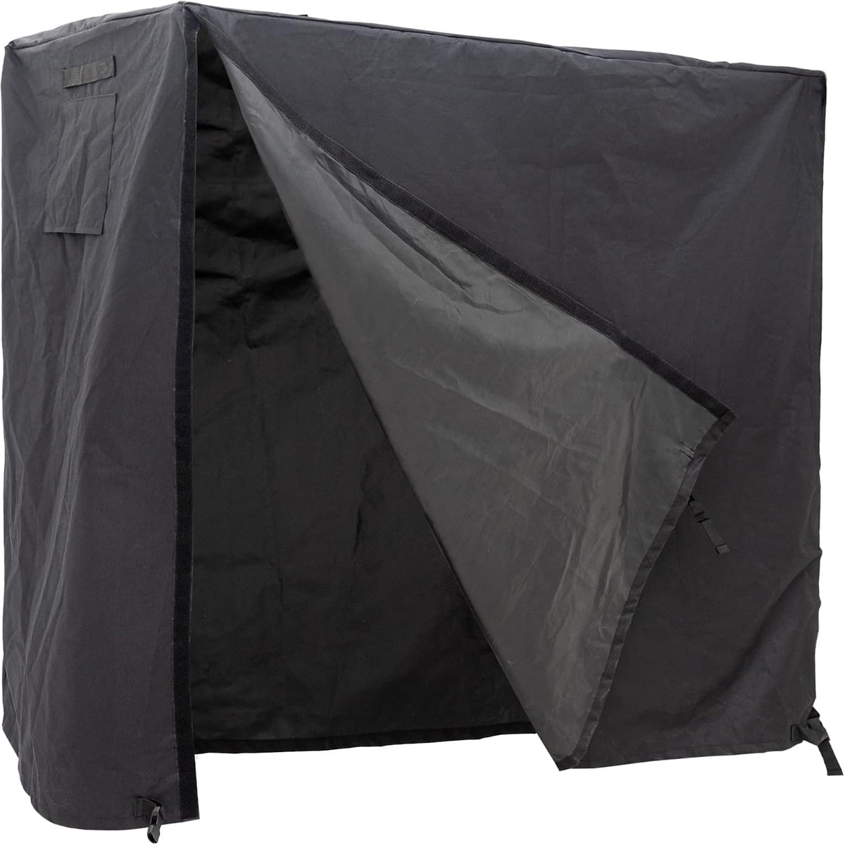 Firewood Log Rack Cover 6ft Wood Storage Rack Cover Black