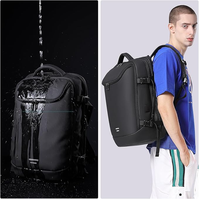 50L Carry on Travel Backpack, Expandable Airline Approved Backpacks