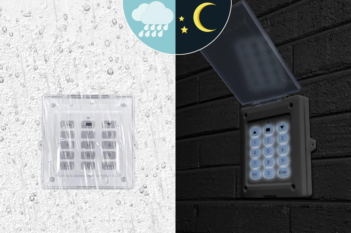 blütezeit wireless keypad digital access system, automatic security, side view