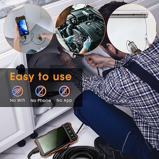 Epicmate Triple Lens Sewer Inspection Camera-Snake Camera