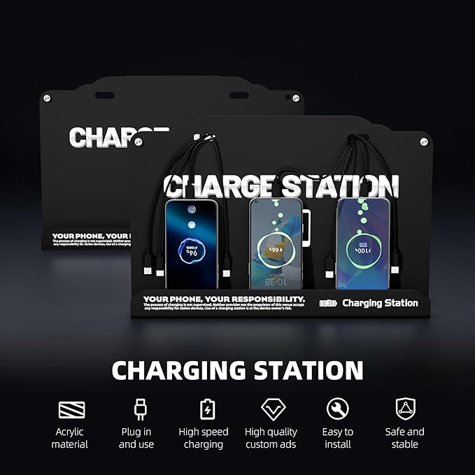 Wall Mounted 8 Port Charging Station