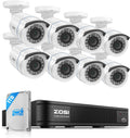 ZOSI 3K Lite Wired Security Camera System Outdoor, 8 X 2MP Cameras, 1TB HDD