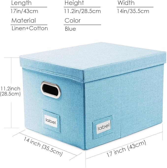 PRANDOM File Organizer Box (Set of 4)