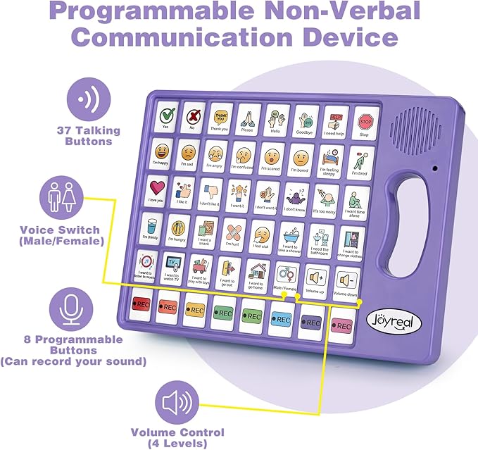 Joyreal AAC Device for Autism, Non Verbal Communication Tools for Speech