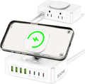 11-in-1 Charging Station USB-C Power Strip, 300W USB C Charger Block, 2AC