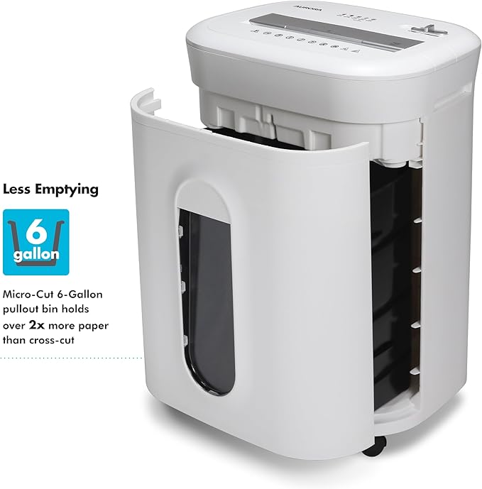 Aurora High-Security 10-Sheet Micro-Cut Paper and Credit Card Shredder