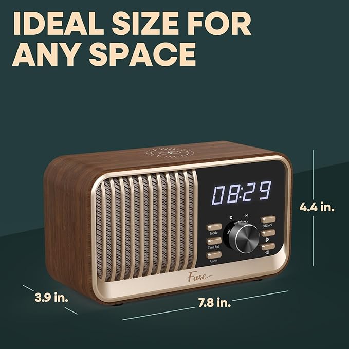 Fuse Hark Bluetooth Radio Speaker | Wireless 10W Charger | FM Radio Speaker