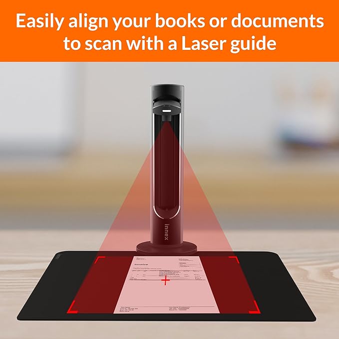 Innex DS200 Professional USB Book Scanner, A3 Document scan, 120+ Language OCR