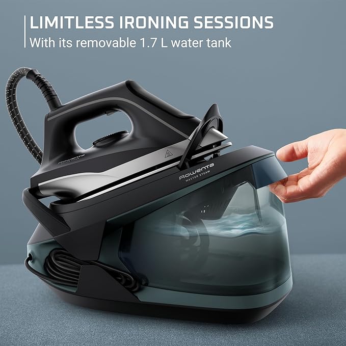 Rowenta Iron Steamer for Clothes Master Steam Station, Professional Steam Iron