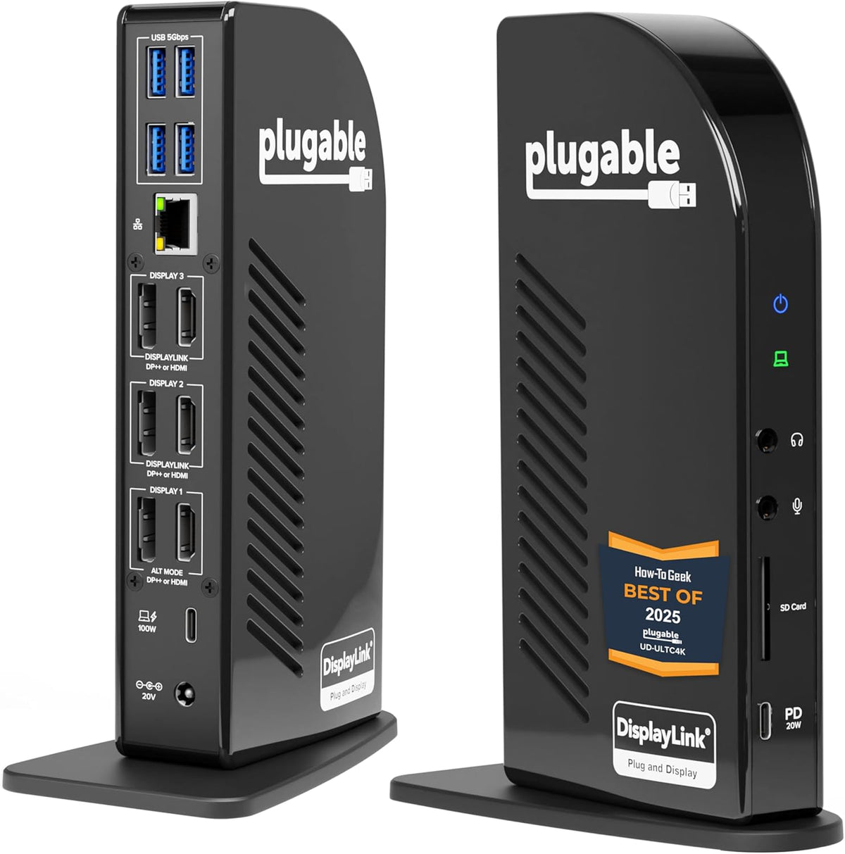 Plugable 13-in-1 USB C Docking Station 4K Triple Monitor