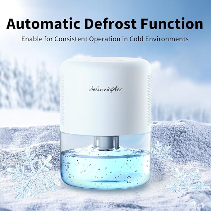NeedDuck Dehumidifier for Home Small Quiet Dehumidifiers for 44OZ Water Tank