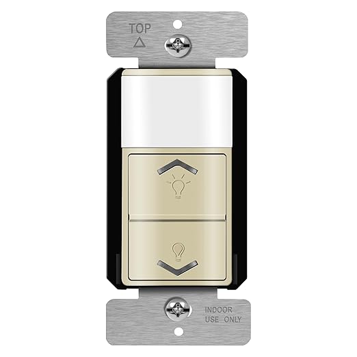TOPGREENER Motion Sensor Light Switch Dimmer, Electronic Dimmer