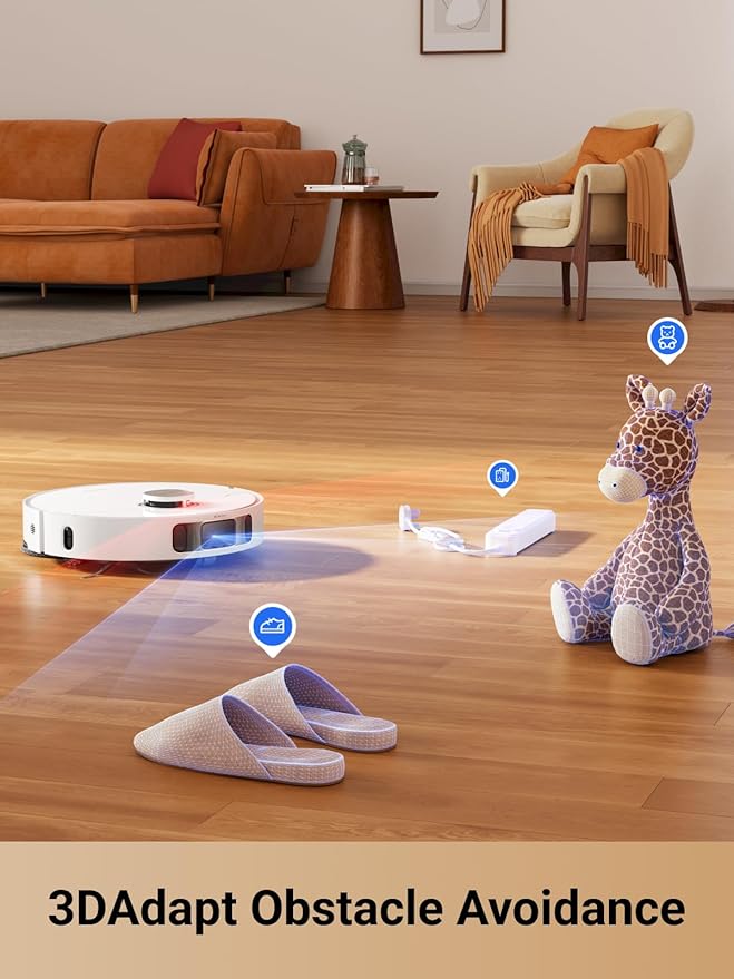 DREAME L10s Pro Ultra Heat Robot Vacuum and Mop Combo, Mop Extend, 7000Pa