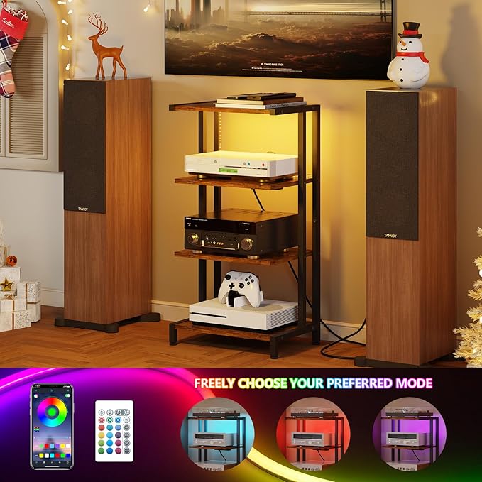 X-cosrack 16.5" Small 4-Tier AV Media Stand