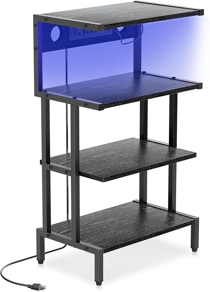 Aquzee Game Console Shelf, 4-Tier Video Gaming Consoles Stand