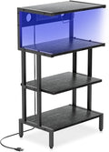 Aquzee Game Console Shelf, 4-Tier Video Gaming Consoles Stand