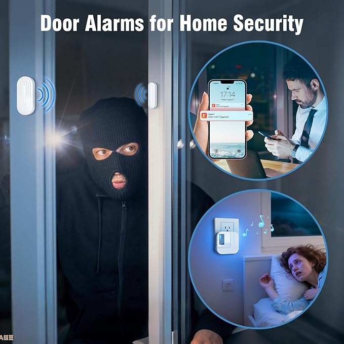 Door Chime, Sanjie WiFi Door Sensor Open Chime When Entering