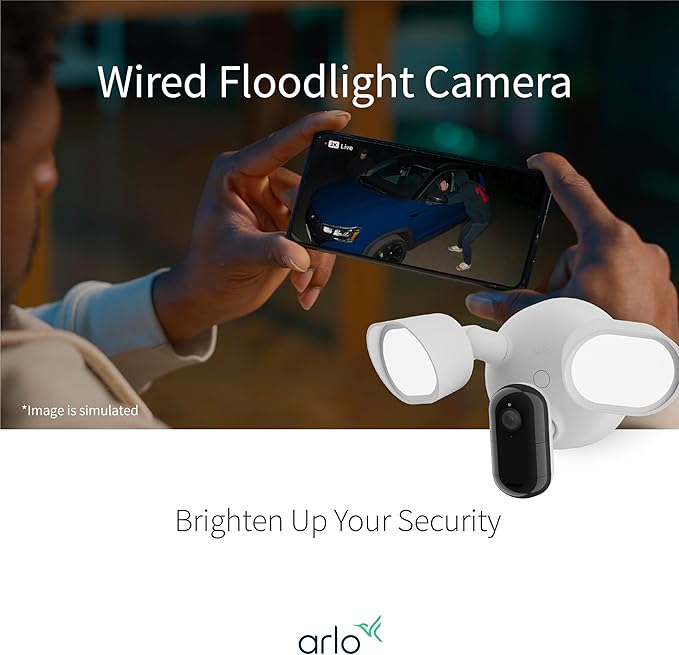 Arlo Wired Floodlight Camera, Home Security Camera