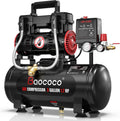 3Gallon Ultra Quiet Air Compressor with Two Quick Couplers 1.2HP MAX115PSI