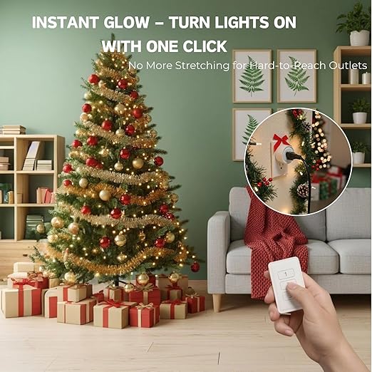 LoraTap 656ft Wireless Wall-Switch: Remote Control Outlet 3 Pack — Lights &