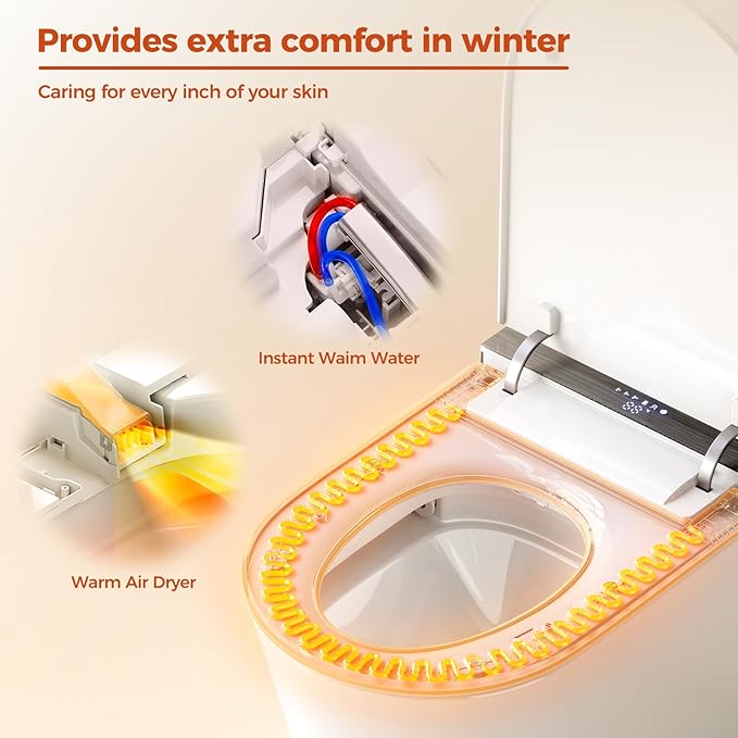 BAYTINA Smart Toilet, One Piece Toilet