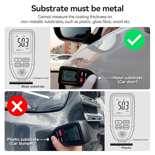 Car Coating Thickness Meter for Used Car Buyers, Paint Mil Thickness Meter