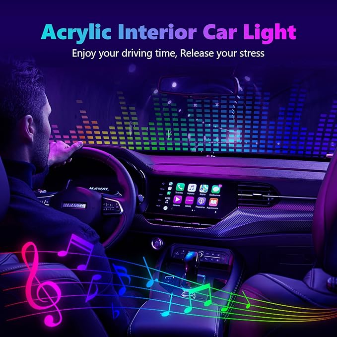 Interior Car LED Strip Lights, Acrylic LED Lights