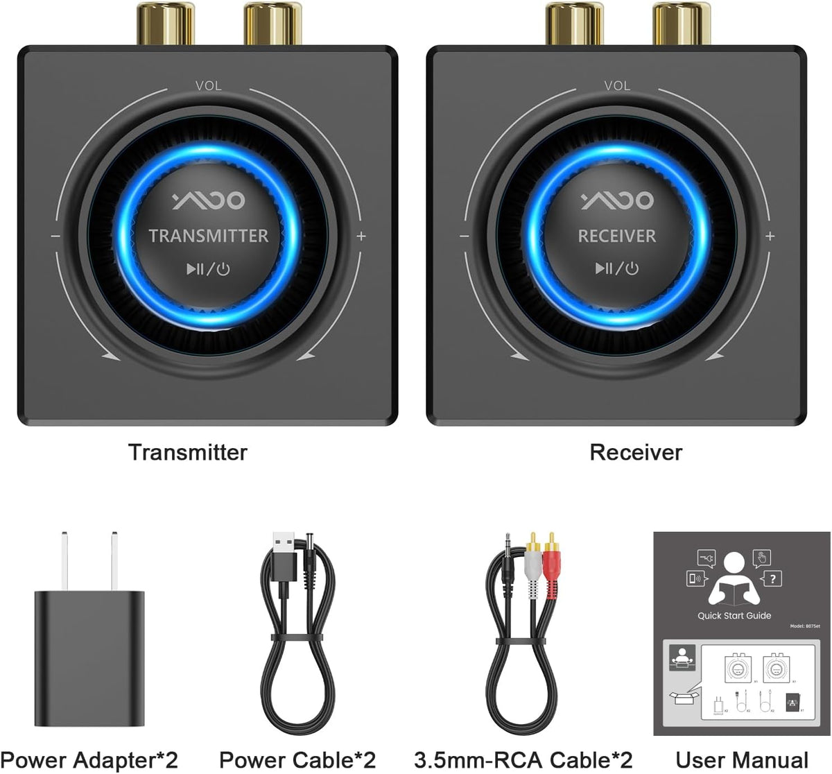 ymoo 2.4ghz wireless audio transmitter and receiver, view 9