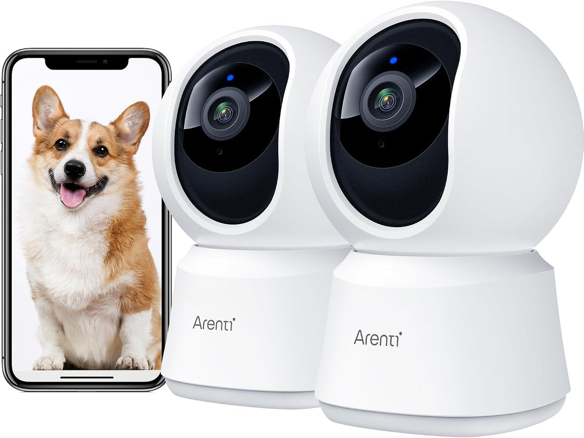 ARENTI 5G Indoor Security Camera, 4MP Pet Camera (2PC)