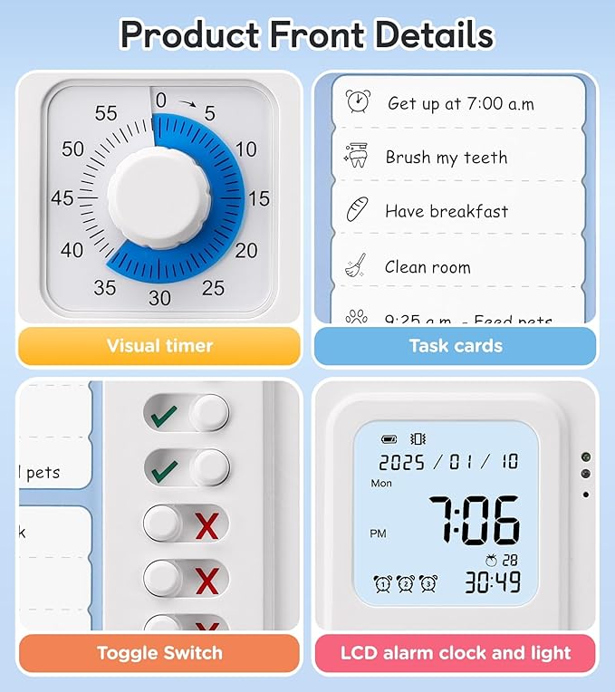 3-in-1 Visual Timer & ADHD Tool