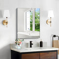 CILIBER 18x24 Beveled Mirror, Frameless Beveled Bathroom Mirrors