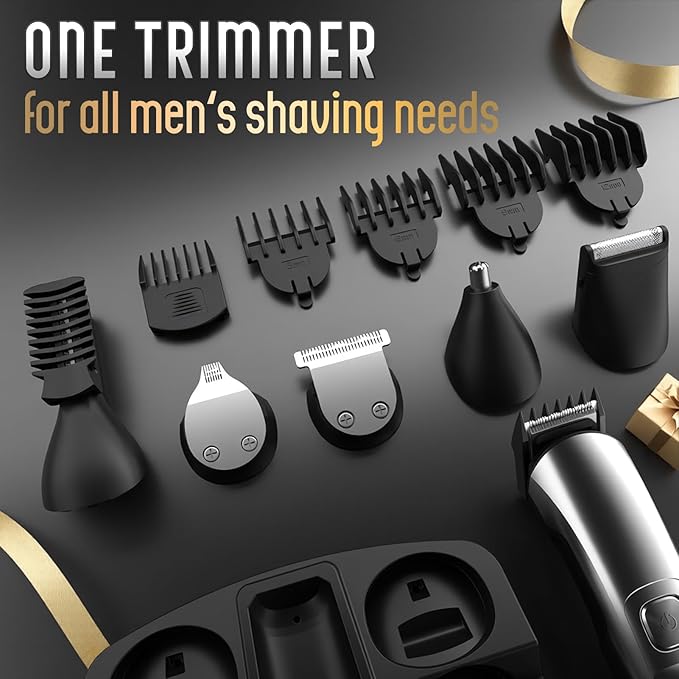 Ufree Beard Trimmer for Men, Waterproof Electric Razor for Nose, Face & Mustache