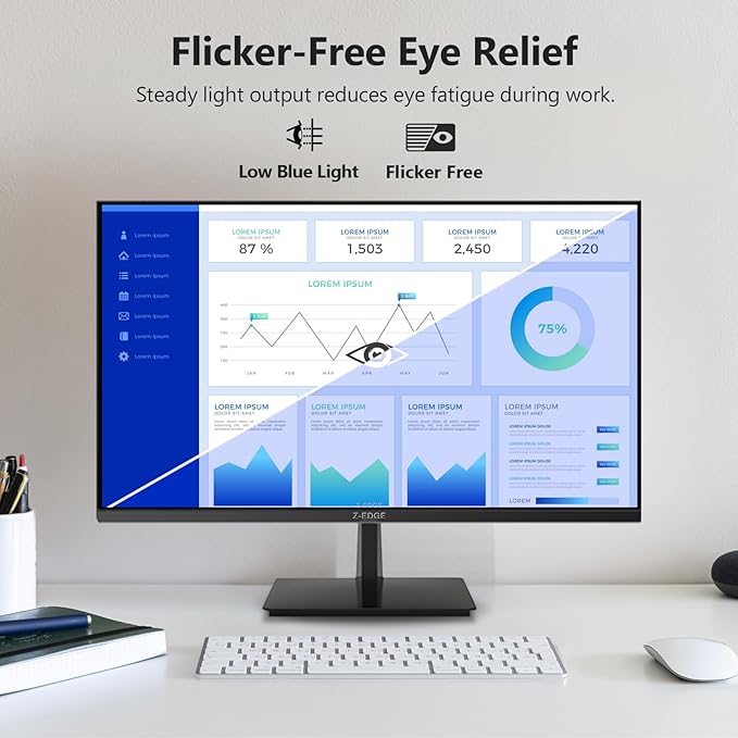 Z-Edge U27P4K 27-inch 4K Monitor IPS Ultra HD 3840x2160, 60Hz Refresh Rate