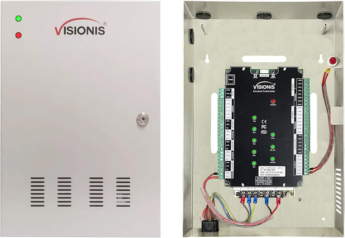 Visionis 4 Door Network Access Control Panel, TCP/IP, Software, Cabinet
