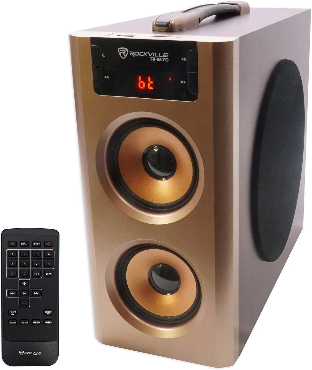 Rockville RHB70 Home Theater Compact Powered Speaker System, 2.1 Channel