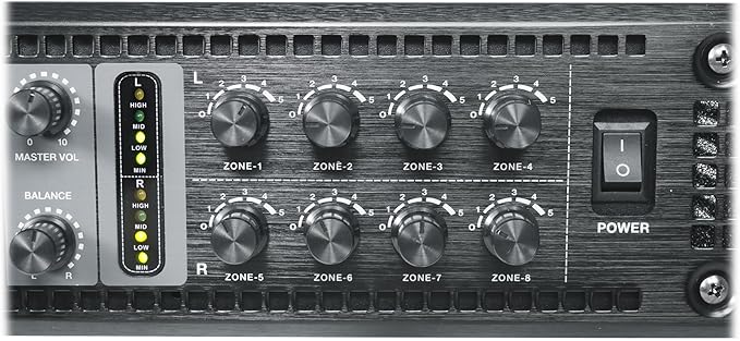Rockville PRE-70V 8-Zone Stereo Preamp Mixer