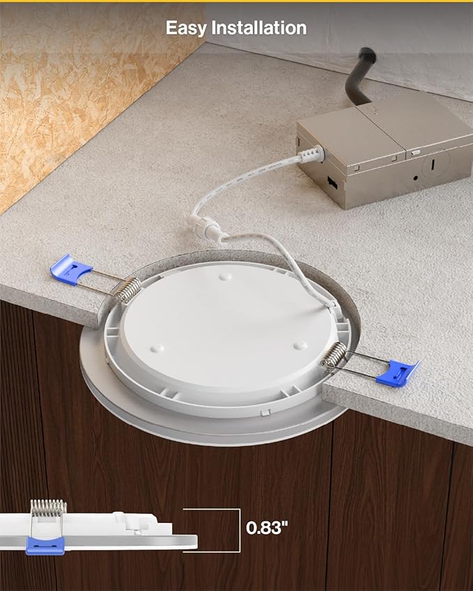 Sunco 6 Inch LED Recessed Light (4 Pack)