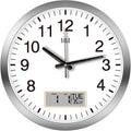 HITO 16 Inch Silent Wall Clock Battery Operated