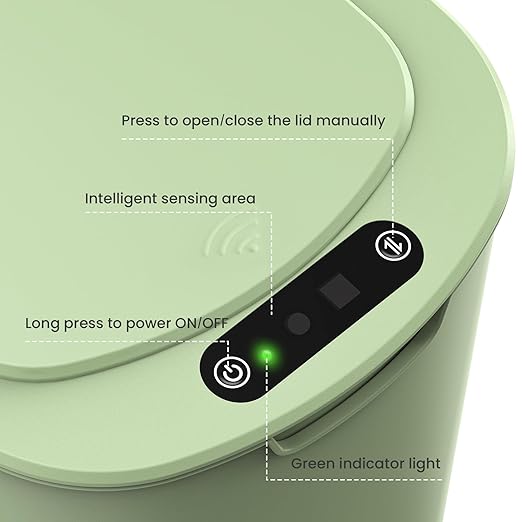 Cesun Motion Sensor Trash Can, 5 Gallon Automatic Bathroom Garbage Can