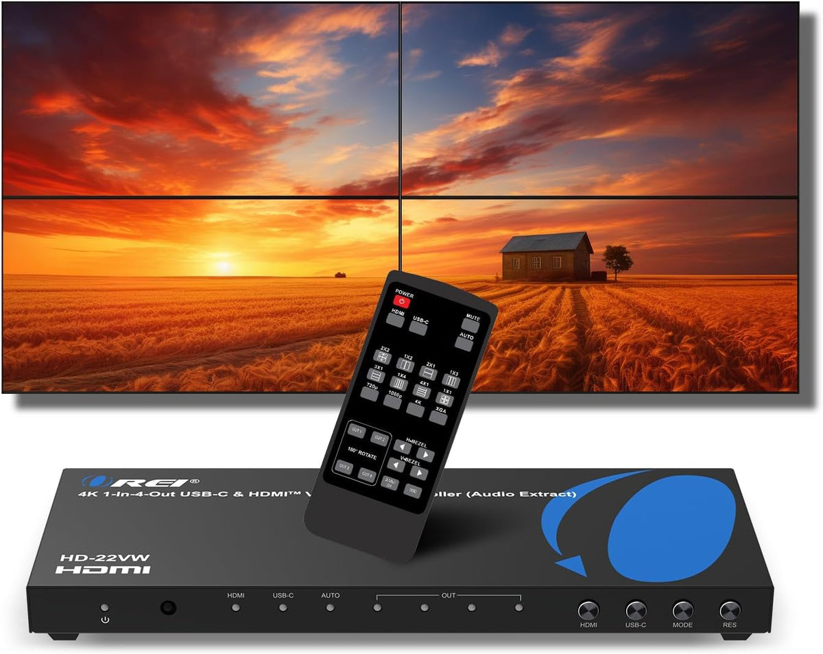 OREI 4K Video Wall Controller for Multi-Screen Display