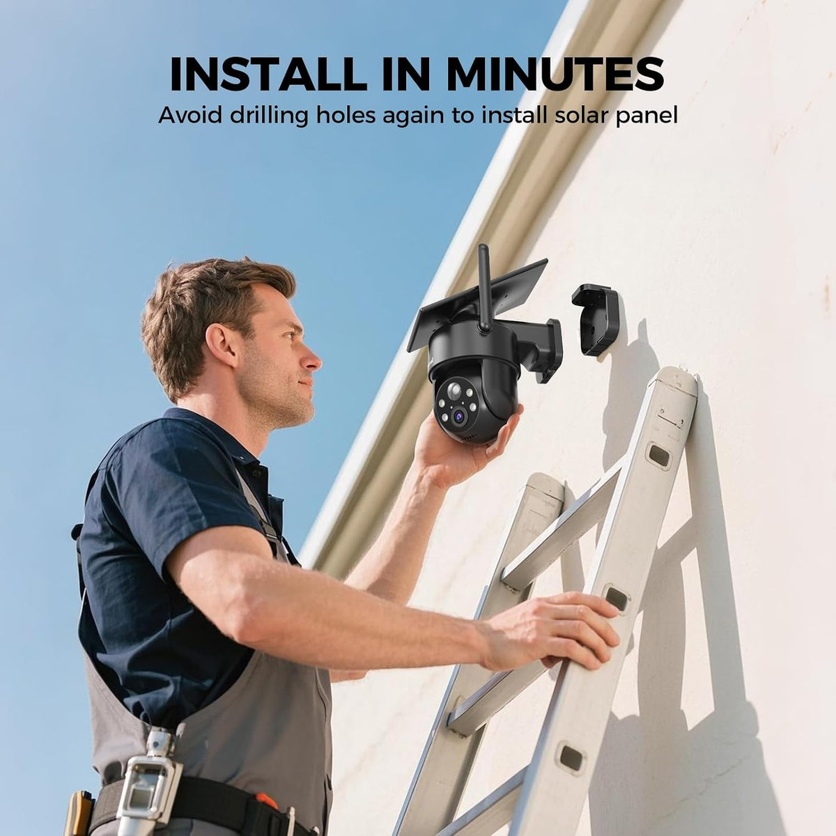 litymol 2k 2.4g wifi security cameras wireless outdoor shown in use