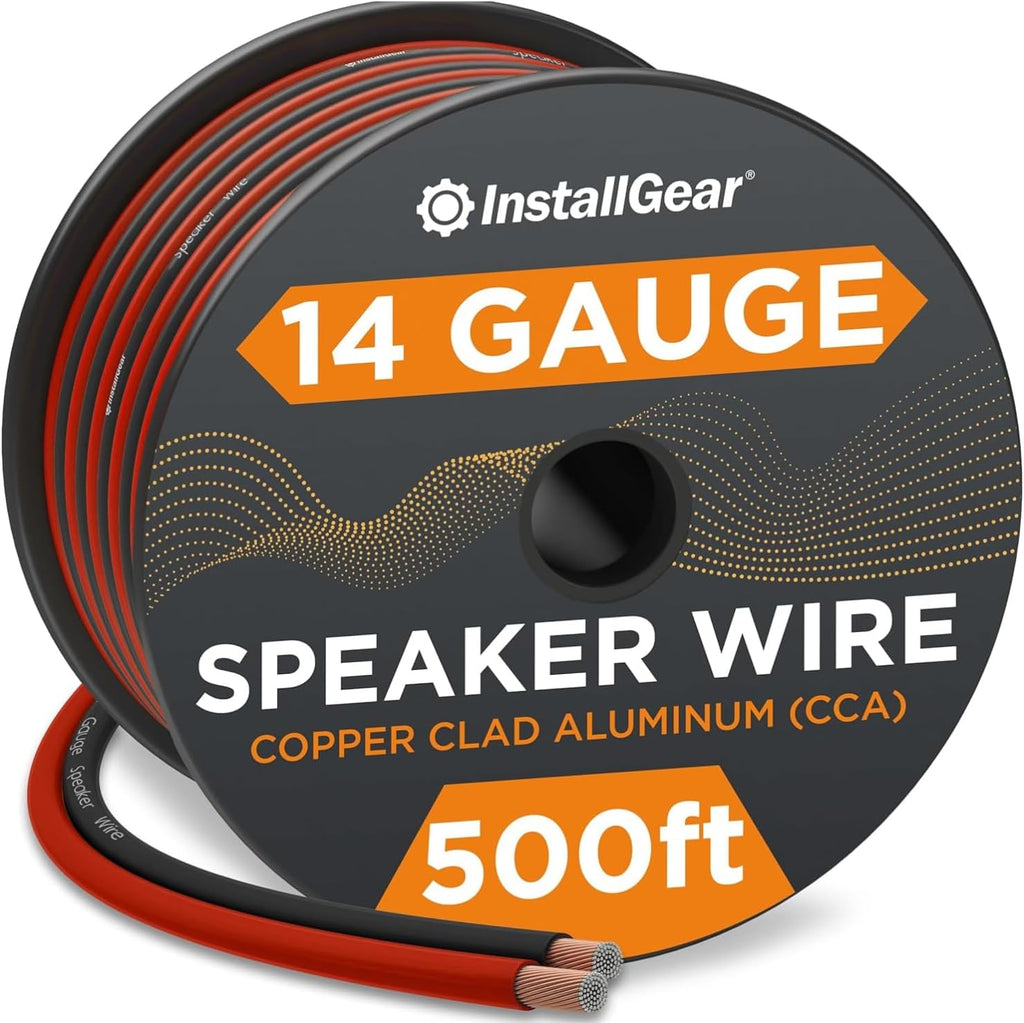 InstallGear 14 Gauge Speaker Wire 500 ft