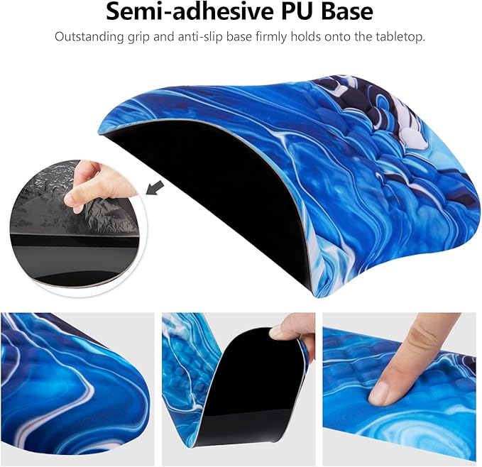 Mouse Pad Wrist Support, Laokiiy 2 in1 Keyboard Wrist Rest+ Ergonomic Mouse Pad
