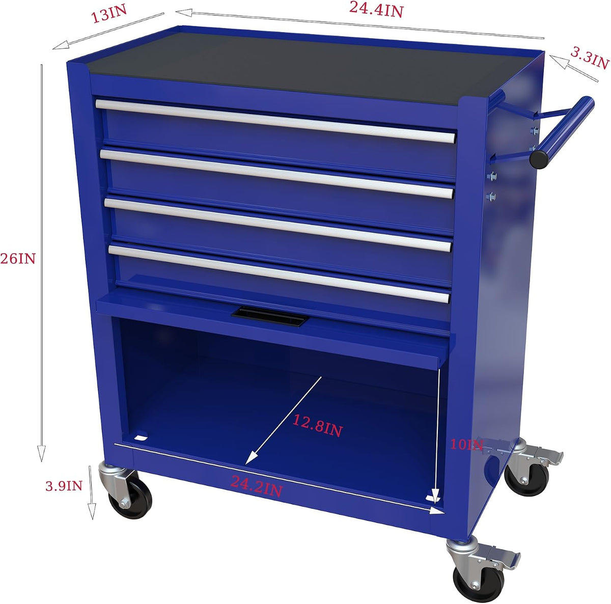 campfun 238pcs tool set, 4 drawers rolling tool shown in use