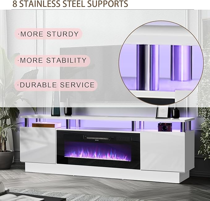 oneinmil Fireplace TV Stand